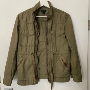 J.Crew army green utility jacket XXS